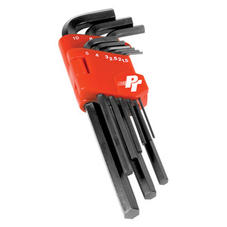Performance Tool® - 9-Piece 1.5 to 10 mm Metric Long Arm Hex Key Set