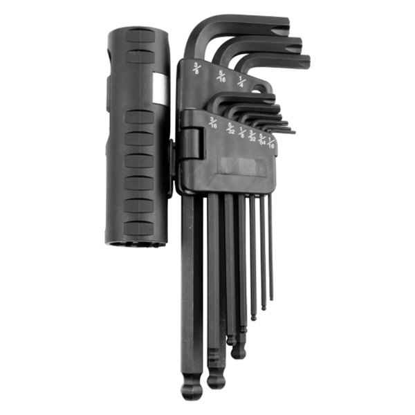 Performance Tool® - X-Trax™ 9-Piece SAE Ball End Hex Key Set with T-Handle Bar
