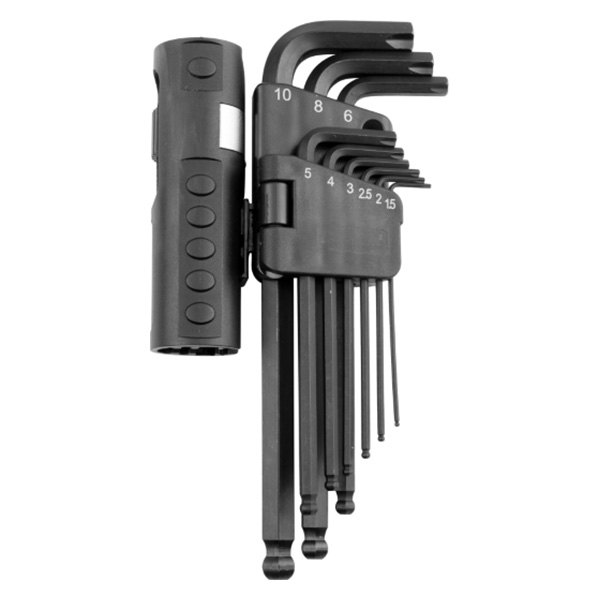 Performance Tool® - X-Trax™ 9-Piece Metric Ball End Hex Key Set with T-Handle Bar