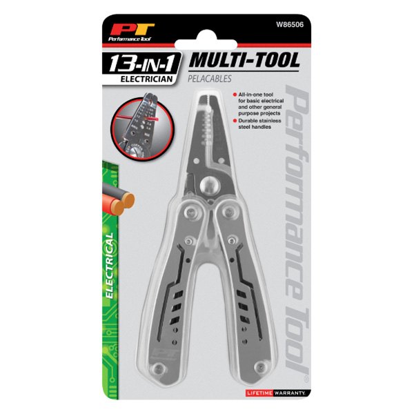 Performance Tool® W86506 - 13-in-1 Electrician Multi Tool