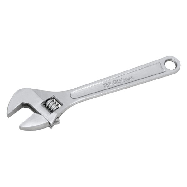 Performance Tool® - 1" x 8" OAL Plain Handle Adjustable Wrench