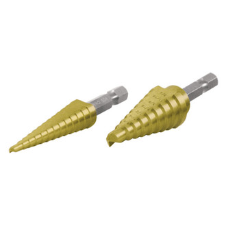 Performance Tool® - 2-piece TiNi Coated HSS Step Drill Bit Set