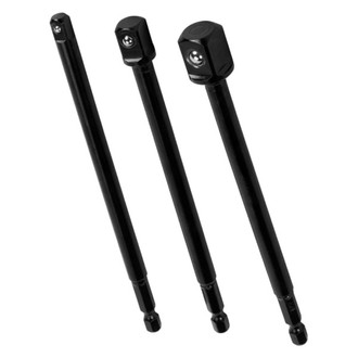 Performance Tool® - 6" Hex to Square Socket Adapter Set (3 Pieces)