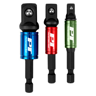 Performance Tool® - 2-1/2" Hex to Square Socket Adapter Set (3 Pieces)