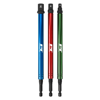 Performance Tool® - 8" Hex to Square Socket Adapter Set (3 Pieces)