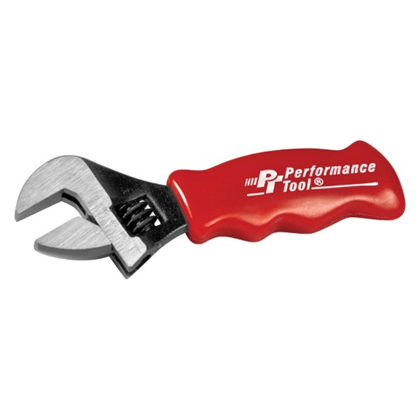 Performance Tool® - 1" SAE Dipped Handle Stubby Adjustable Wrench