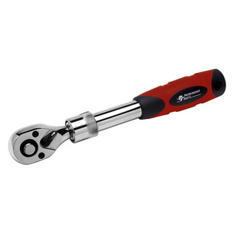 Performance Tool® - 3/8" Drive Adjustable Length 8-1/2"-12-1/2" Length 72 Teeth Quick Release Head Cushion-Grip Ratchet