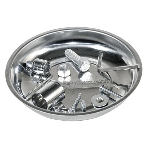 Performance Tool® - 4.25" Stainless Steel Magnetic Parts Tray