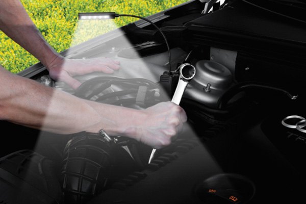 Performance Tool W9209 LED Clip Light - Flexible Neck With Lithium Battery