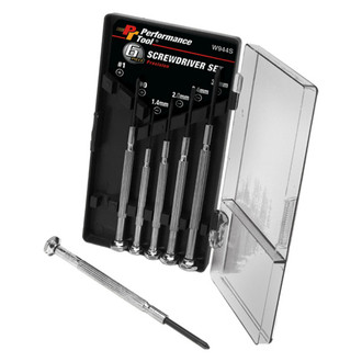 Performance Tool® - 6-piece Metal Handle Precision Phillips/Slotted Mixed Screwdriver Set