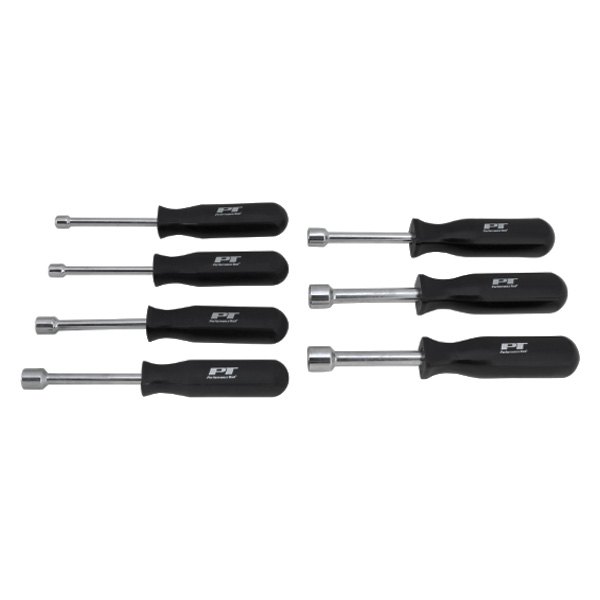 Performance Tool® - 7-piece 3/16" to 1/2" Dipped Handle Hollow Shaft Nut Driver Set