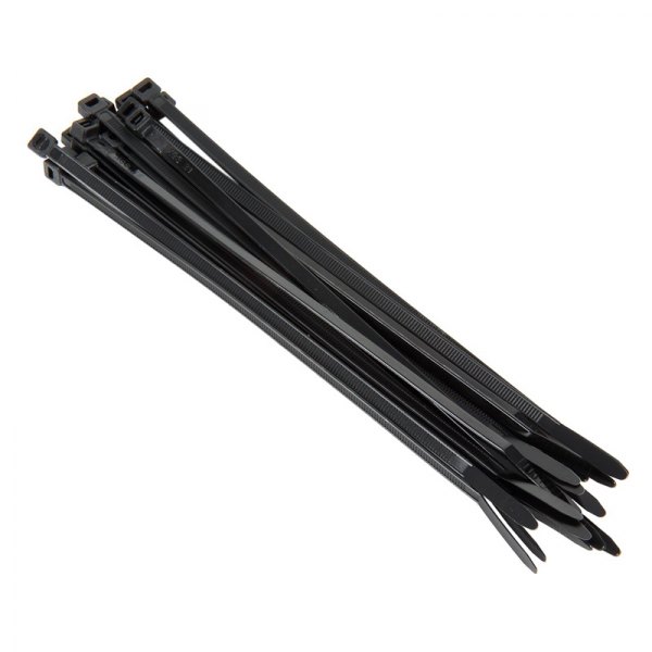 Pilot® - 8" x 75 lb Nylon Black UV Resistant Cable Ties