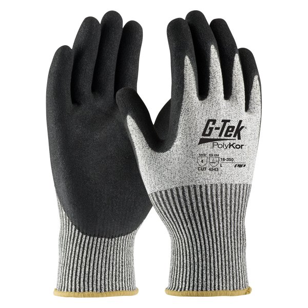 PIP® - G-Tek PolyKor Seamless Knit with Nitrile Coated MicroSurface Grip on Palm and Fingers PolyKor Blended Gloves