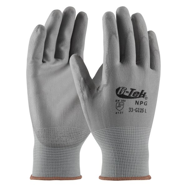 PIP® - G-Tek™ NPG™ Large Seamless Knit Gray Nylon Gloves