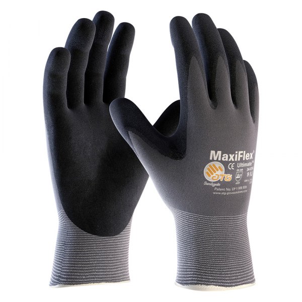 PIP® - MaxiFlex™ Ultimate™ Large Black/Gray Nitrile General Purpose Gloves