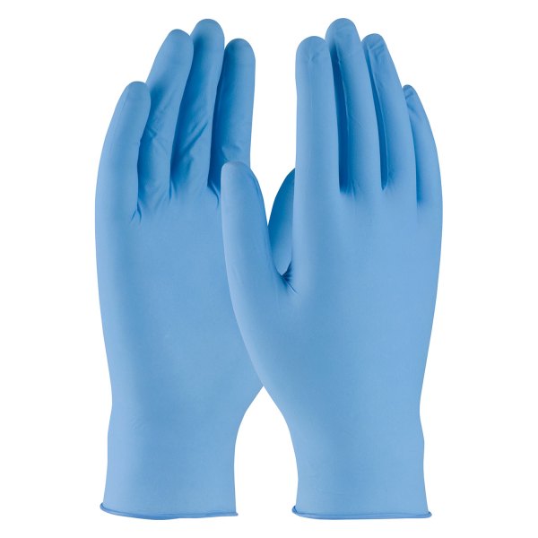 PIP® - Ambi-dex Turbo™ Medium Powdered Blue Nitrile Disposable Gloves