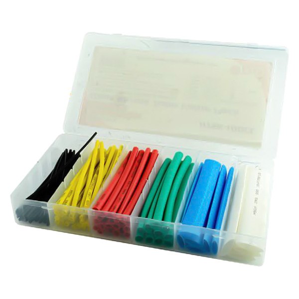 Pipeman's Installation Solution® - 4" x 1/16" to 33/64" 2:1 Polyolefin Multi-Color Heat Shrink Tubing Set