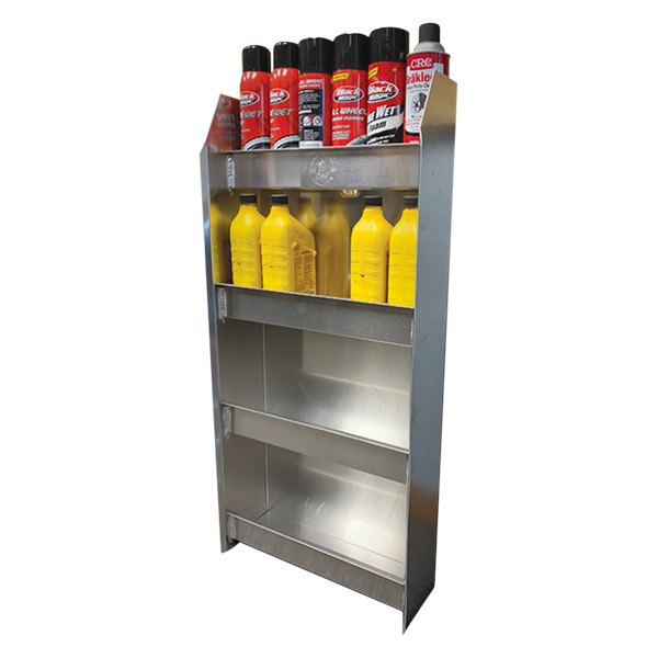 Pit Pal® - 4-Shelf Narrow Oil Bottle Cabinet (16.5"W x 36"H x 6"D)