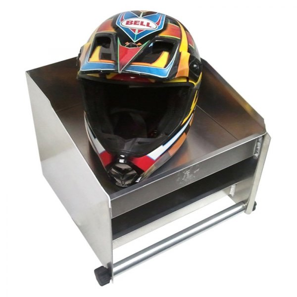 Pit Pal® - Deluxe 2-Shelf 1-Bay Helmet Cabinet (14.25"W x 12"H x 15"D)