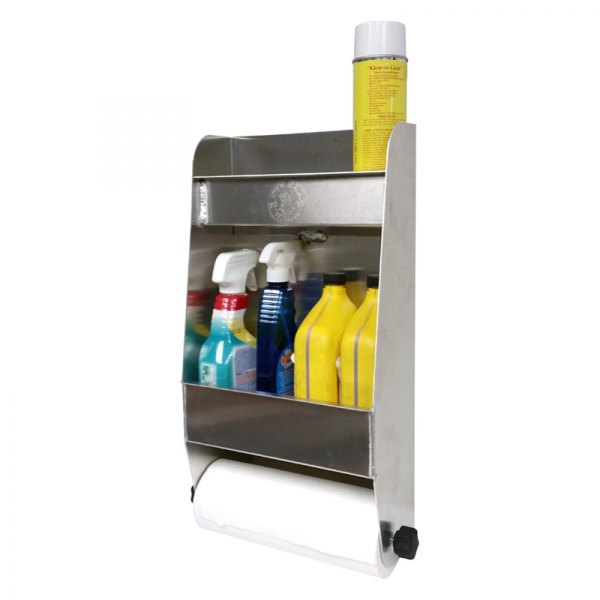 Pit Pal® - Junior 2-Shelf Cleaning Cabinet with Paper Towel Holder (11.5"W x 22"H x 5.5"D)