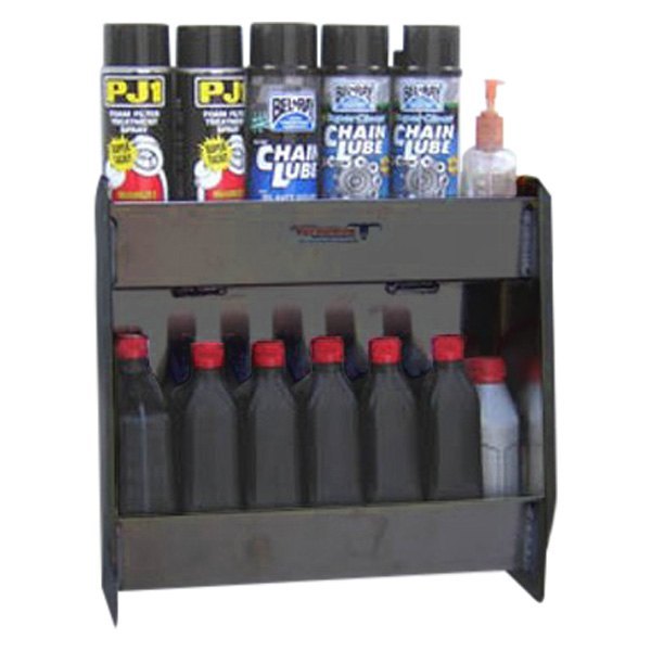 Pit Posse® - Junior 2-Shelf Black Aerosol Cabinet (17"W x 16"H x 5"D)