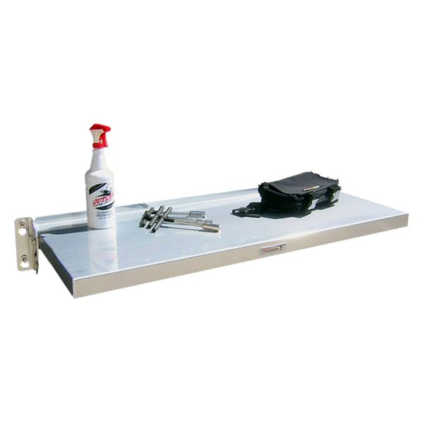 Pit Posse® - Silver Aluminum Removable Tool Shelf (46"W x 4"H x 18"D)
