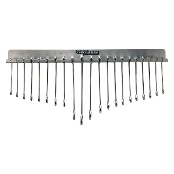 Pit Posse® - 21-Slot Silver Wrench Rack