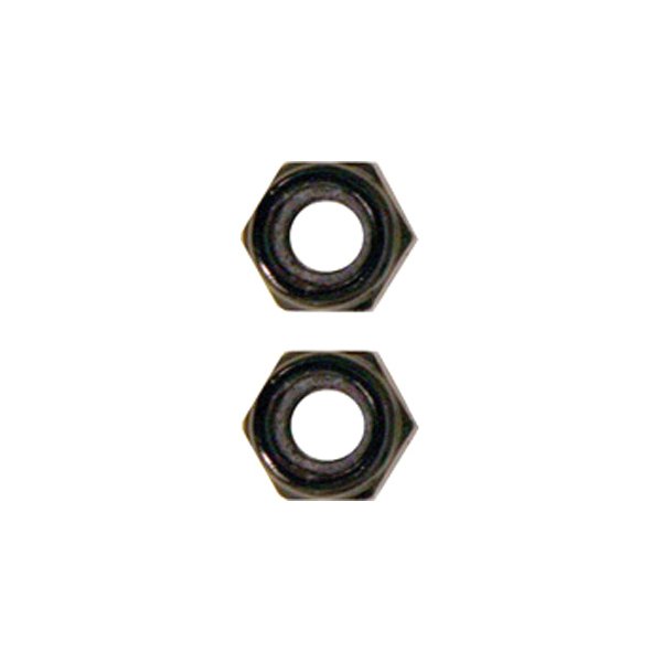 Pit Posse® - M5-1.00 mm Aluminum Black Metric Mechanical Lock Nut (6 Pieces)