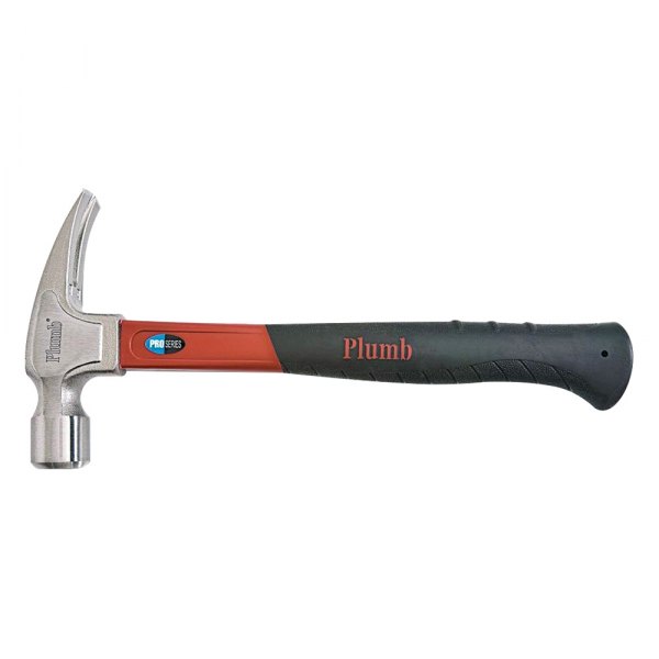 Plumb® - Pro Series™ 16 oz. Fiberglass Handle Smooth Face Straight Claw Premium Hammer