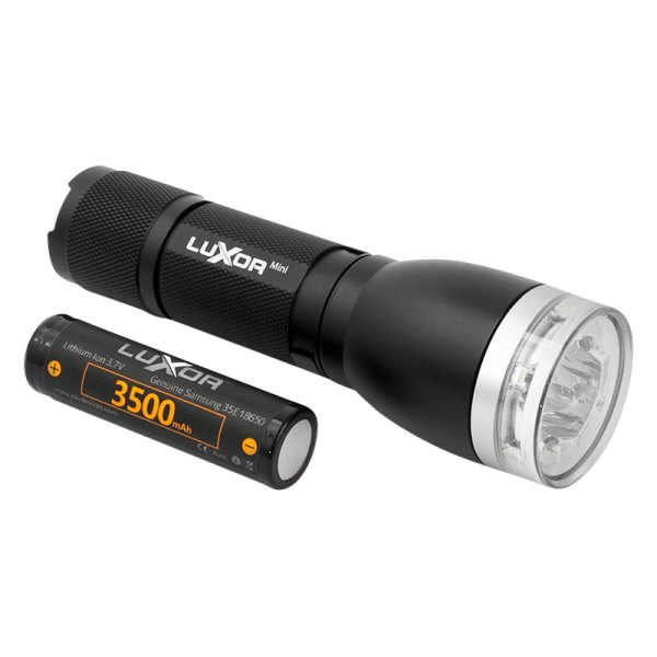 PLX Devices® - Luxor Mini PRO Black Flashlight 