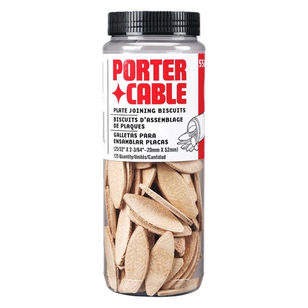 Porter Cable® - No. 10 Tube of Face Frame Compressed Beechs (125 Pieces)