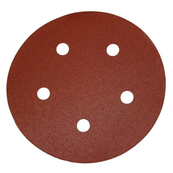 Porter Cable® - 5" 180 Grit Aluminum Oxide 5-Hole Hook-and-Loop Disc (25 Pieces)