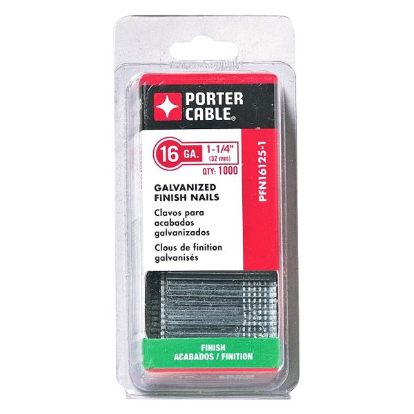 Porter Cable® - 1-1/4" Collated Finish Nails (1000 Pieces)
