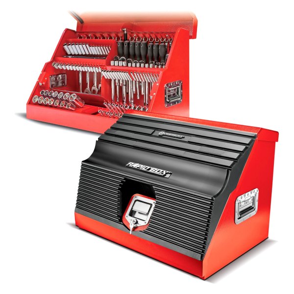 Powerbuilt® - Rapid Box 26" Portable Slant Front Red Toolbox