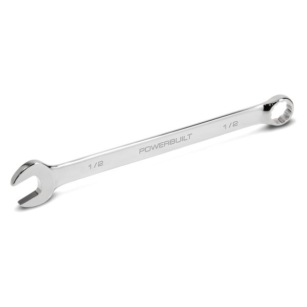 Powerbuilt® - 1/2" Fully Polished Long Pattern SAE Combination Wrench