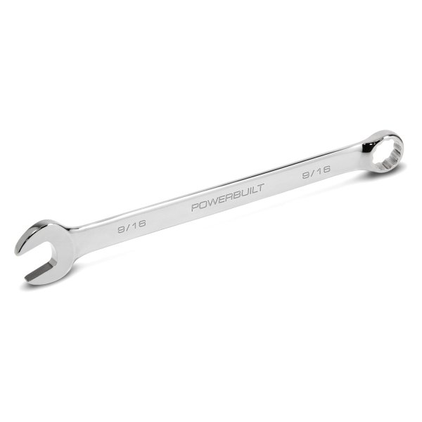 Powerbuilt® - 9/16" Fully Polished Long Pattern SAE Combination Wrench
