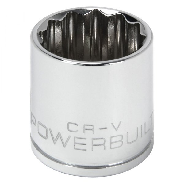 Powerbuilt® - 3/8" Drive 21 mm 12-Point Metric Shallow Socket