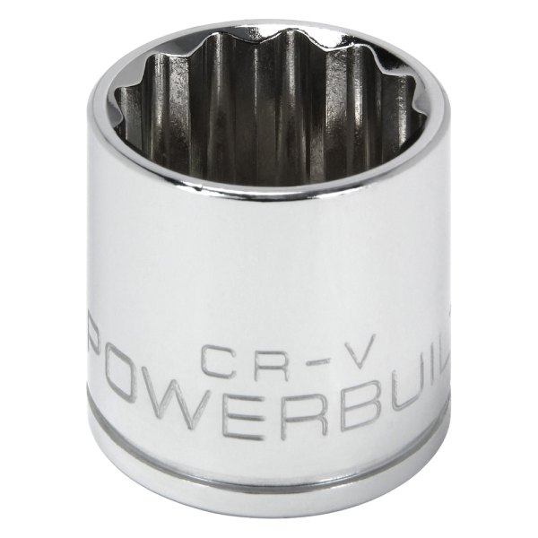 Powerbuilt® - 3/8" Drive 22 mm 12-Point Metric Shallow Socket