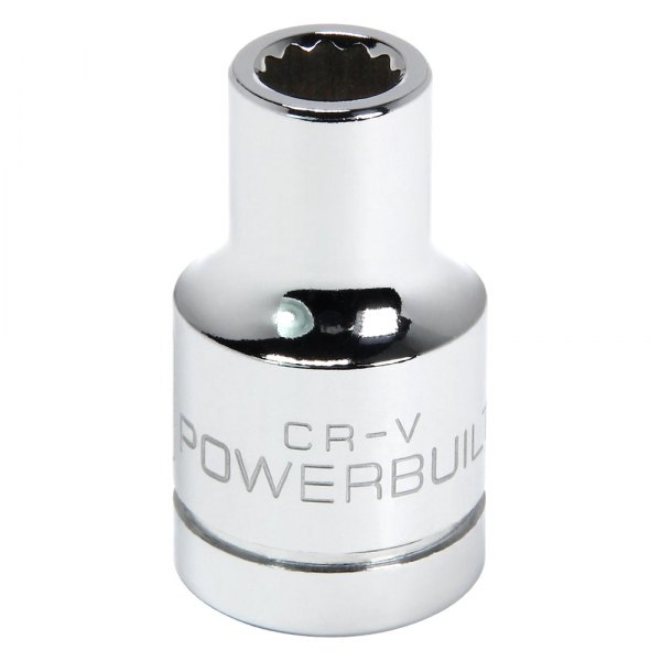 Powerbuilt® - 1/2" Drive 8 mm 12-Point Metric Shallow Socket