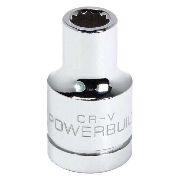 Powerbuilt® - 1/2" Drive 9 mm 12-Point Metric Shallow Socket