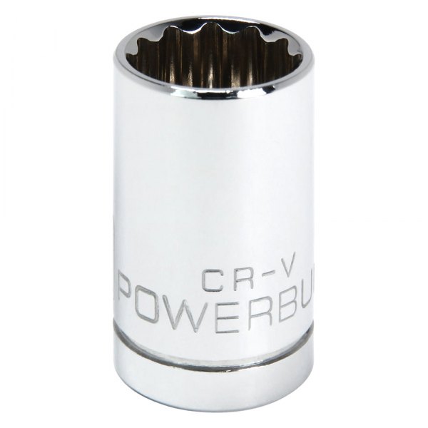 Powerbuilt® - 1/2" Drive 16 mm 12-Point Metric Shallow Socket