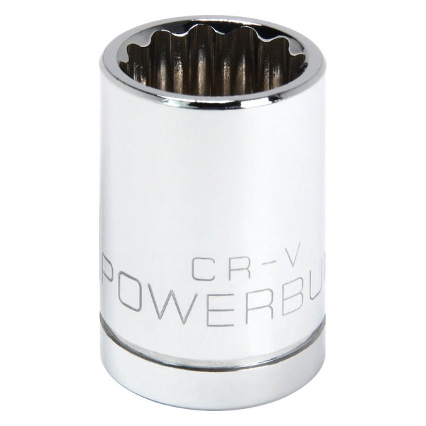 Powerbuilt® - 1/2" Drive 18 mm 12-Point Metric Shallow Socket