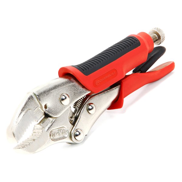 Powerbuilt® - 5" Curved Jaw Locking Pliers with Injection Handle