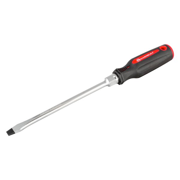 Powerbuilt® - 3/8" Slotted Screwdriver with Double Injection Handle