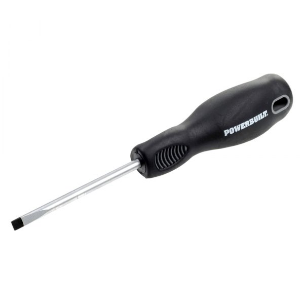 Powerbuilt® - Pro Tech 3/16" Flat Screwdriver with Double Injection Handle