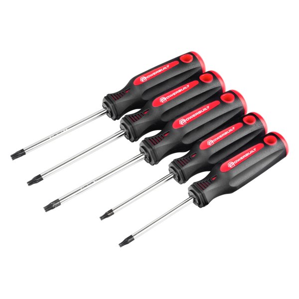 Powerbuilt® - 5-Pc Star Driver Set with Double Injection Handles