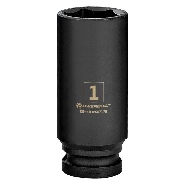 Powerbuilt® - 1/2" Drive Drive SAE 6-Point Impact Socket