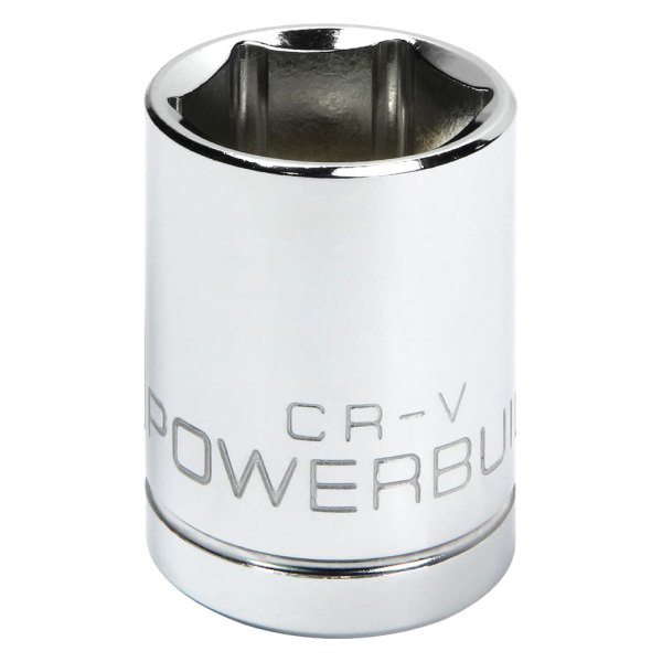 Powerbuilt® - 1/2" Drive 21 mm 6-Point Metric Shallow Socket