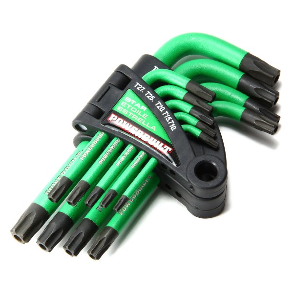 Powerbuilt® - 9-Pc Short Arm Tamper-Proof Torx Key Wrench Set