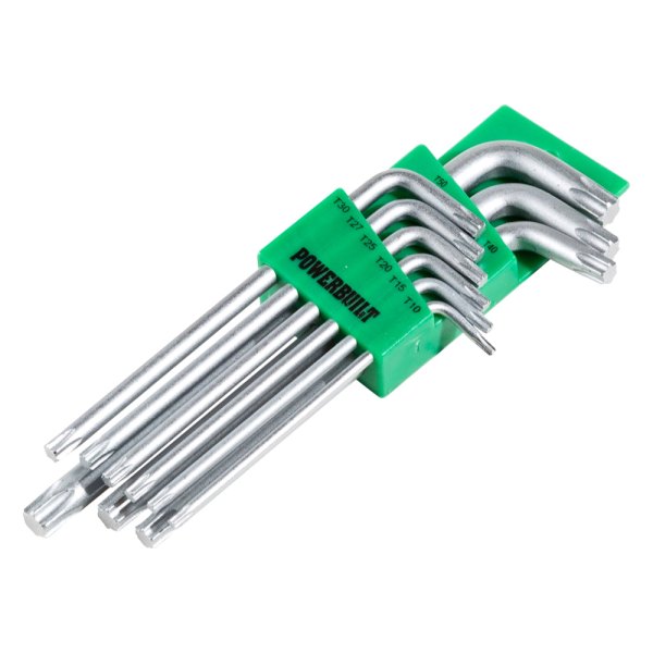 Powerbuilt® - 9-Pc Long Arm Torx Key Wrench Set